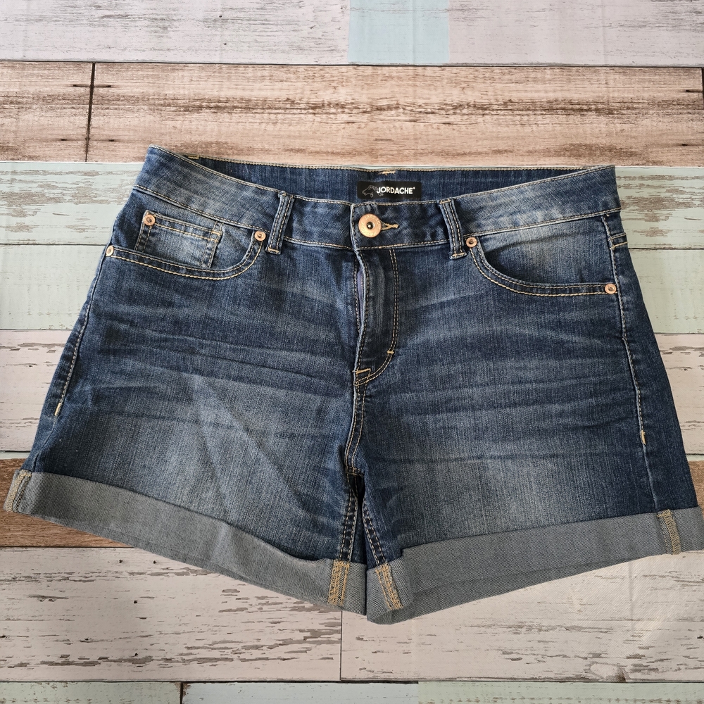 Jordache Women's Dark Blue Denim Shorts